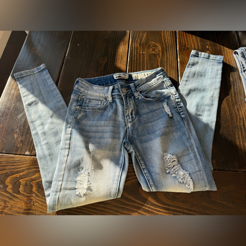 Distressed Light Blue Women's Jeans